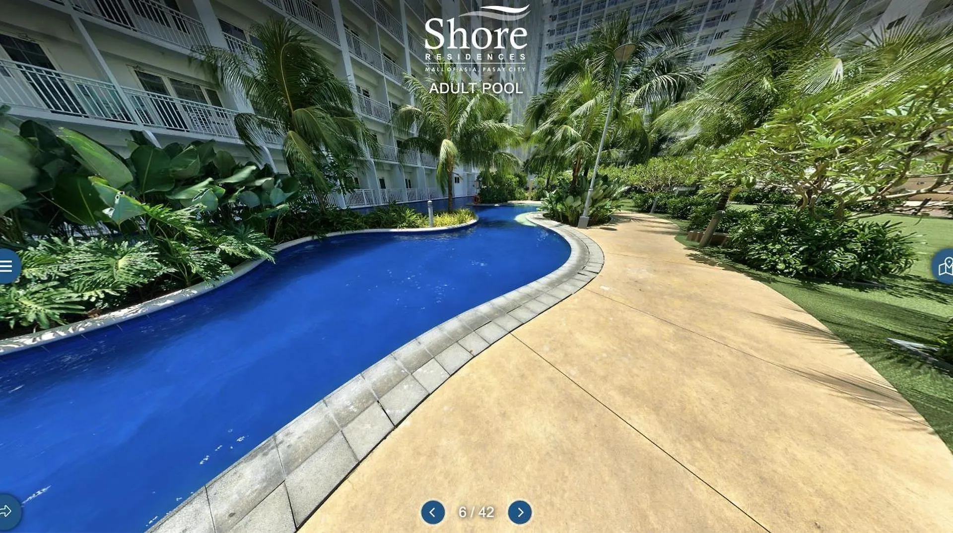 Modern Double-Sized Bed With Netflix & Pool View Apartment Manila